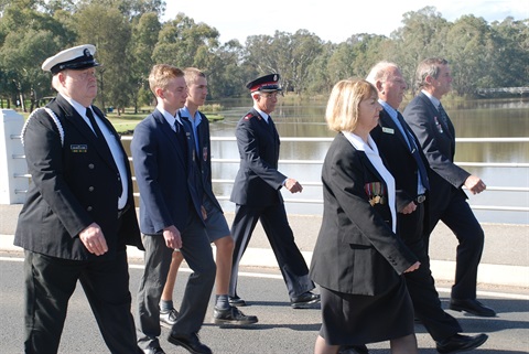 ANZAC Day march in Benalla