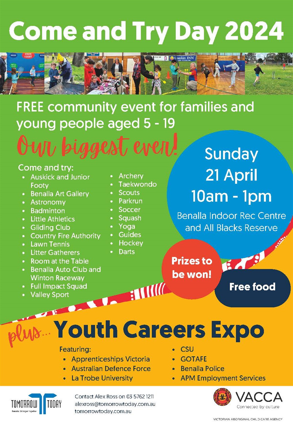 Tomorrow Today - Come and Try Day 2024 - Benalla Rural City